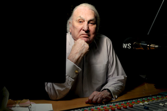 John Laws in the 2SM studio in 2014.